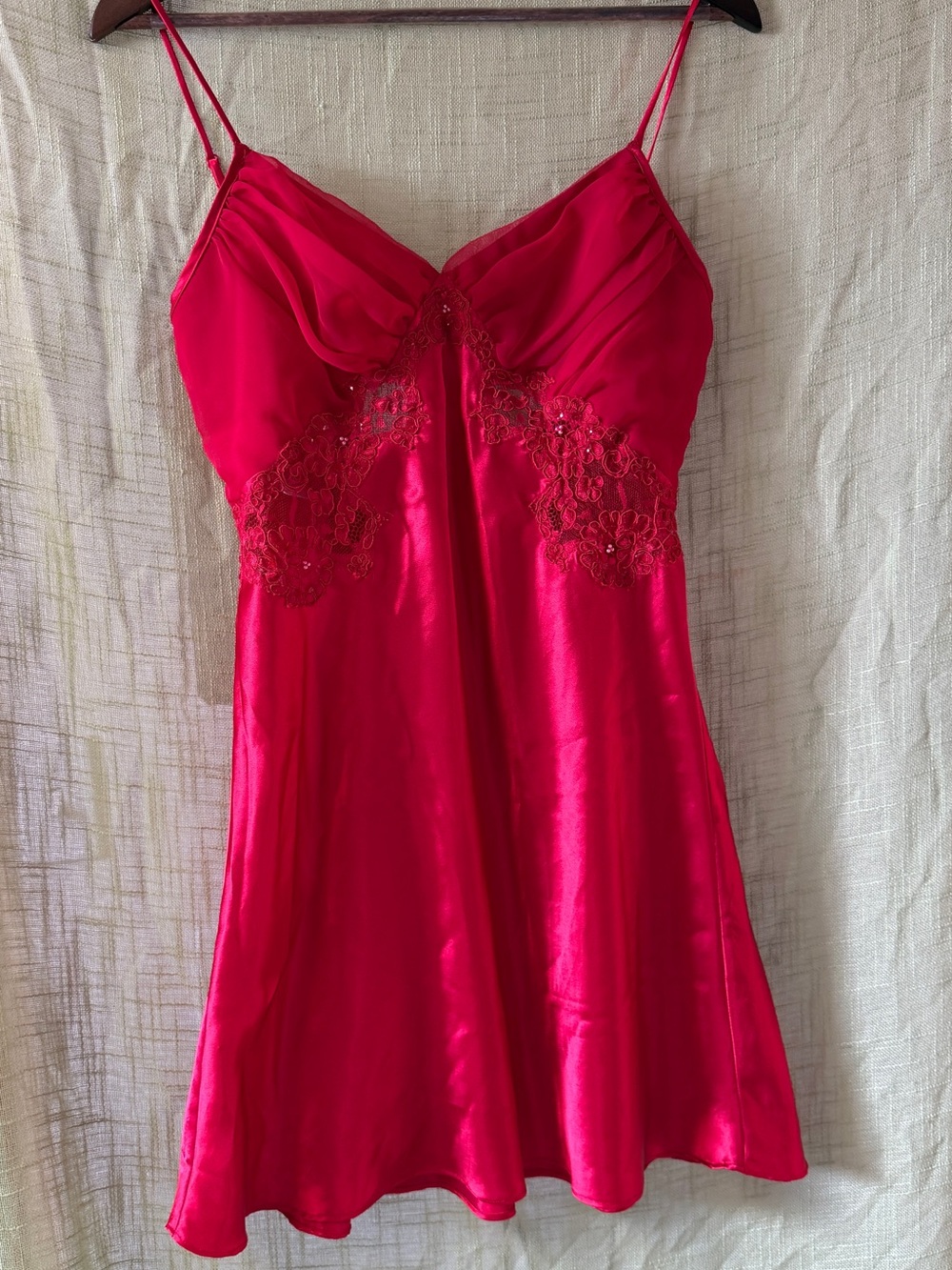 Vintage Victoria Secret Red Slip Dress